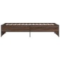 vidaXL Bettgestell Braun Eichen-Optik 75x190 cm Holzwerkstoff Metall vidaXL Bettgestell Braun Eichen-Optik 75x190 cm Holzwerkstoff Metall