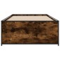 vidaXL Bettgestell Räuchereiche 90x190 cm Holzwerkstoff und Metall vidaXL Bettgestell Räuchereiche 90x190 cm Holzwerkstoff und Metall