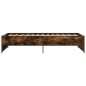 vidaXL Bettgestell Räuchereiche 90x190 cm Holzwerkstoff und Metall vidaXL Bettgestell Räuchereiche 90x190 cm Holzwerkstoff und Metall