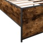 vidaXL Bettgestell Räuchereiche 90x190 cm Holzwerkstoff und Metall vidaXL Bettgestell Räuchereiche 90x190 cm Holzwerkstoff und Metall