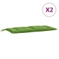 vidaXL Gartenbank-Auflagen 2 Stk. Melange Grün 100x50x7 cm Stoff vidaXL Gartenbank-Auflagen 2 Stk. Melange Grün 100x50x7 cm Stoff