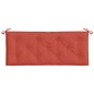 vidaXL Gartenbank-Auflagen 2 Stk. Melange Rot 120x50x7 cm Stoff vidaXL Gartenbank-Auflagen 2 Stk. Melange Rot 120x50x7 cm Stoff