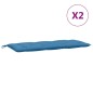 vidaXL Gartenbank-Auflagen 2 Stk. Melange Blau 120x50x7 cm Stoff vidaXL Gartenbank-Auflagen 2 Stk. Melange Blau 120x50x7 cm Stoff
