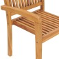 vidaXL Stapelbare Gartenstühle mit Kissen 8 Stk. Massivholz Teak vidaXL Stapelbare Gartenstühle mit Kissen 8 Stk. Massivholz Teak