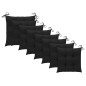 vidaXL Stapelbare Gartenstühle mit Kissen 8 Stk. Massivholz Teak vidaXL Stapelbare Gartenstühle mit Kissen 8 Stk. Massivholz Teak