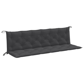vidaXL Gartenbank-Auflagen 2 Stk. Melange Anthrazit 200x50x7 cm Stoff