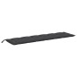 vidaXL Gartenbank-Auflagen 2 Stk. Melange Anthrazit 200x50x7 cm Stoff vidaXL Gartenbank-Auflagen 2 Stk. Melange Anthrazit 200x50x7 cm Stoff