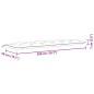vidaXL Gartenbank-Auflagen 2 Stk. Melange Anthrazit 200x50x7 cm Stoff vidaXL Gartenbank-Auflagen 2 Stk. Melange Anthrazit 200x50x7 cm Stoff