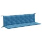 vidaXL Gartenbank-Auflagen 2 Stk. Melange Blau 200x50x7 cm Stoff vidaXL Gartenbank-Auflagen 2 Stk. Melange Blau 200x50x7 cm Stoff