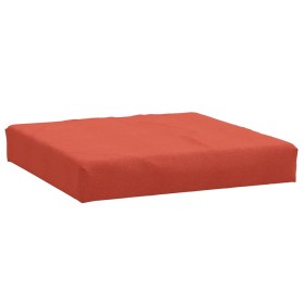 vidaXL Palettenkissen Melange Rot 60x60x10 cm Stoff