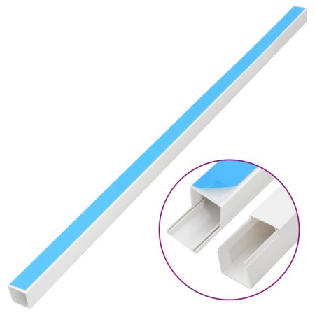 vidaXL Kabelkanäle Selbstklebend 40x40 mm 30 m PVC
