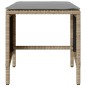 vidaXL 4-tlg. Garten-Sofagarnitur mit Kissen Beige Poly Rattan vidaXL 4-tlg. Garten-Sofagarnitur mit Kissen Beige Poly Rattan