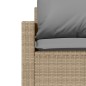 vidaXL 4-tlg. Garten-Sofagarnitur mit Kissen Beige Poly Rattan vidaXL 4-tlg. Garten-Sofagarnitur mit Kissen Beige Poly Rattan