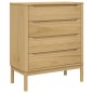 vidaXL Kommode FLORO Wachsbraun Massivholz Kiefer vidaXL Kommode FLORO Wachsbraun Massivholz Kiefer