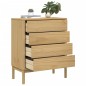 vidaXL Kommode FLORO Wachsbraun Massivholz Kiefer vidaXL Kommode FLORO Wachsbraun Massivholz Kiefer