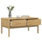 vidaXL Couchtisch FLORO Wachsbraun 99x55,5x45 cm Massivholz Kiefer vidaXL Couchtisch FLORO Wachsbraun 99x55,5x45 cm Massivholz Kiefer