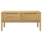 vidaXL Couchtisch FLORO Wachsbraun 99x55,5x45 cm Massivholz Kiefer vidaXL Couchtisch FLORO Wachsbraun 99x55,5x45 cm Massivholz Kiefer