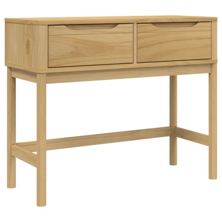 vidaXL Konsolentisch FLORO Wachsbraun 89,5x36,5x73cm Massivholz Kiefer