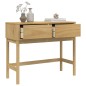 vidaXL Konsolentisch FLORO Wachsbraun 89,5x36,5x73cm Massivholz Kiefer vidaXL Konsolentisch FLORO Wachsbraun 89,5x36,5x73cm Massivholz Kiefer