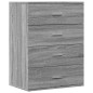 vidaXL Sideboards 2 Stk. Grau Sonoma 60x39x80 cm Holzwerkstoff vidaXL Sideboards 2 Stk. Grau Sonoma 60x39x80 cm Holzwerkstoff
