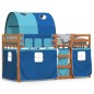 vidaXL Etagenbett mit Vorhängen Blau 75x190 cm Massivholz Kiefer vidaXL Etagenbett mit Vorhängen Blau 75x190 cm Massivholz Kiefer