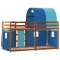 vidaXL Etagenbett mit Vorhängen Blau 75x190 cm Massivholz Kiefer vidaXL Etagenbett mit Vorhängen Blau 75x190 cm Massivholz Kiefer