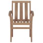 vidaXL Stapelbare Gartenstühle 4 Stk. Massivholz Teak vidaXL Stapelbare Gartenstühle 4 Stk. Massivholz Teak