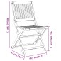 vidaXL Gartenstühle 2 Stk. Klappbar 57x48,5x90 cm Massivholz Akazie vidaXL Gartenstühle 2 Stk. Klappbar 57x48,5x90 cm Massivholz Akazie