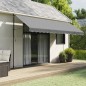 vidaXL Markisenvolant Anthrazit Gestreift 4,5 m vidaXL Markisenvolant Anthrazit Gestreift 4,5 m