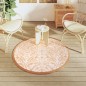 vidaXL Outdoor-Teppich Orange und Weiß Ø120 cm PP vidaXL Outdoor-Teppich Orange und Weiß Ø120 cm PP