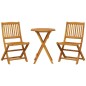 vidaXL 3-tlg. Bistro-Set Klappbar Massivholz Akazie vidaXL 3-tlg. Bistro-Set Klappbar Massivholz Akazie
