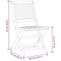 vidaXL 3-tlg. Bistro-Set Klappbar Massivholz Akazie vidaXL 3-tlg. Bistro-Set Klappbar Massivholz Akazie