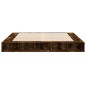 vidaXL Bettgestell Räuchereiche 200x200 cm Holzwerkstoff vidaXL Bettgestell Räuchereiche 200x200 cm Holzwerkstoff