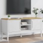 vidaXL TV-Schrank FLORO Weiß 114x43x55 cm Massivholz Kiefer vidaXL TV-Schrank FLORO Weiß 114x43x55 cm Massivholz Kiefer