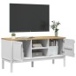 vidaXL TV-Schrank FLORO Weiß 114x43x55 cm Massivholz Kiefer vidaXL TV-Schrank FLORO Weiß 114x43x55 cm Massivholz Kiefer