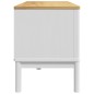vidaXL TV-Schrank FLORO Weiß 114x43x55 cm Massivholz Kiefer vidaXL TV-Schrank FLORO Weiß 114x43x55 cm Massivholz Kiefer