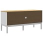 vidaXL TV-Schrank FLORO Weiß 114x43x55 cm Massivholz Kiefer vidaXL TV-Schrank FLORO Weiß 114x43x55 cm Massivholz Kiefer
