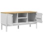 vidaXL TV-Schrank FLORO Weiß 114x43x55 cm Massivholz Kiefer vidaXL TV-Schrank FLORO Weiß 114x43x55 cm Massivholz Kiefer
