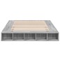 vidaXL Bettgestell Grau Sonoma 160x200 cm Holzwerkstoff vidaXL Bettgestell Grau Sonoma 160x200 cm Holzwerkstoff