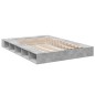 vidaXL Bettgestell Betongrau 160x200 cm Holzwerkstoff vidaXL Bettgestell Betongrau 160x200 cm Holzwerkstoff