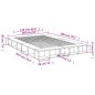 vidaXL Bettgestell Sonoma-Eiche 150x200 cm Holzwerkstoff vidaXL Bettgestell Sonoma-Eiche 150x200 cm Holzwerkstoff