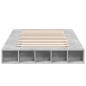 vidaXL Bettgestell Betongrau 120x200 cm Holzwerkstoff vidaXL Bettgestell Betongrau 120x200 cm Holzwerkstoff