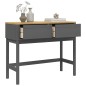vidaXL Konsolentisch FLORO Grau 89,5x36,5x73 cm Massivholz Kiefer vidaXL Konsolentisch FLORO Grau 89,5x36,5x73 cm Massivholz Kiefer