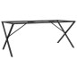 vidaXL Esstisch-Gestell in X-Form 180x80x73 cm Gusseisen vidaXL Esstisch-Gestell in X-Form 180x80x73 cm Gusseisen