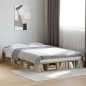 vidaXL Bettgestell Sonoma-Eiche 135x190 cm Holzwerkstoff vidaXL Bettgestell Sonoma-Eiche 135x190 cm Holzwerkstoff