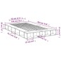 vidaXL Bettgestell Sonoma-Eiche 135x190 cm Holzwerkstoff vidaXL Bettgestell Sonoma-Eiche 135x190 cm Holzwerkstoff