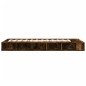 vidaXL Bettgestell Räuchereiche 100x200 cm Holzwerkstoff vidaXL Bettgestell Räuchereiche 100x200 cm Holzwerkstoff