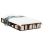 vidaXL Bettgestell Braun Eichen-Optik 100x200 cm Holzwerkstoff vidaXL Bettgestell Braun Eichen-Optik 100x200 cm Holzwerkstoff