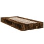 vidaXL Bettgestell Räuchereiche 90x200 cm Holzwerkstoff vidaXL Bettgestell Räuchereiche 90x200 cm Holzwerkstoff