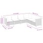 vidaXL 6-tlg. Garten-Sofagarnitur mit Kissen Grau Poly Rattan vidaXL 6-tlg. Garten-Sofagarnitur mit Kissen Grau Poly Rattan